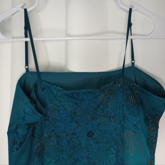 City Triangles Y2K Fairy Dress Juniors Large Asymmetric Blue Floral Whimsigoth - Picture 8 of 15